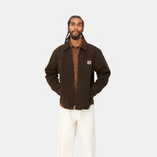 Load image into Gallery viewer, Carhartt WIP Garen Shirt Jac Black/Deep H Brown (stone washed)
