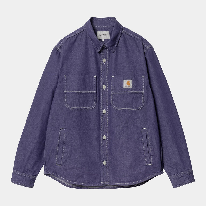 Carhartt WIP Glenn Shirt Jacket Aura rinsed