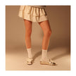 Lodi A-Beto Ballet Flat Sneakers Gold/Off White Leather