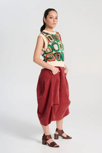 Olga de Polga Bristol Knit Vest Lush Green Wool