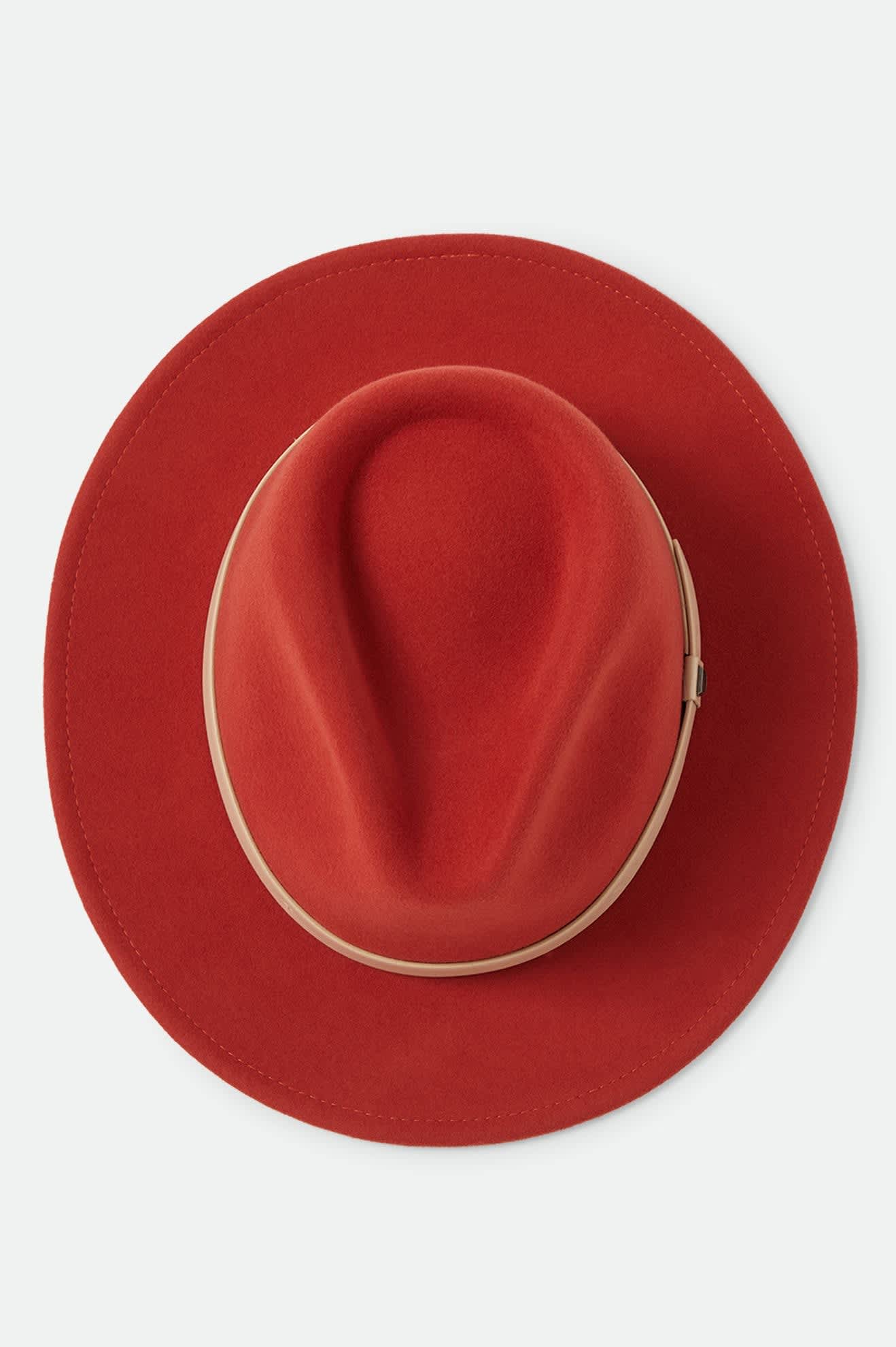 Brixton Messer Fedora Red Earth/Wax Paper