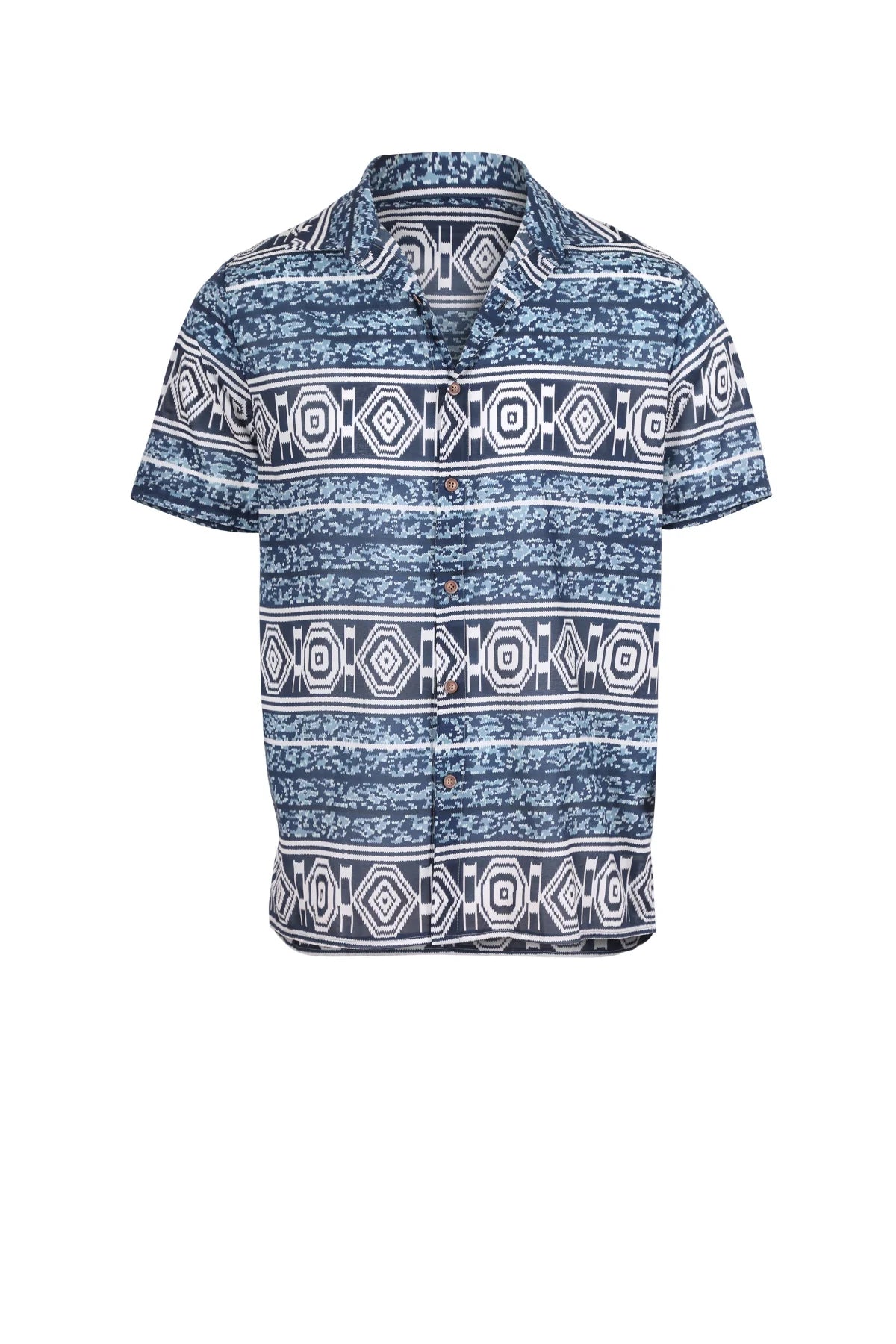 Olga De Polga Radio Star Hawaiian Shirt Navy