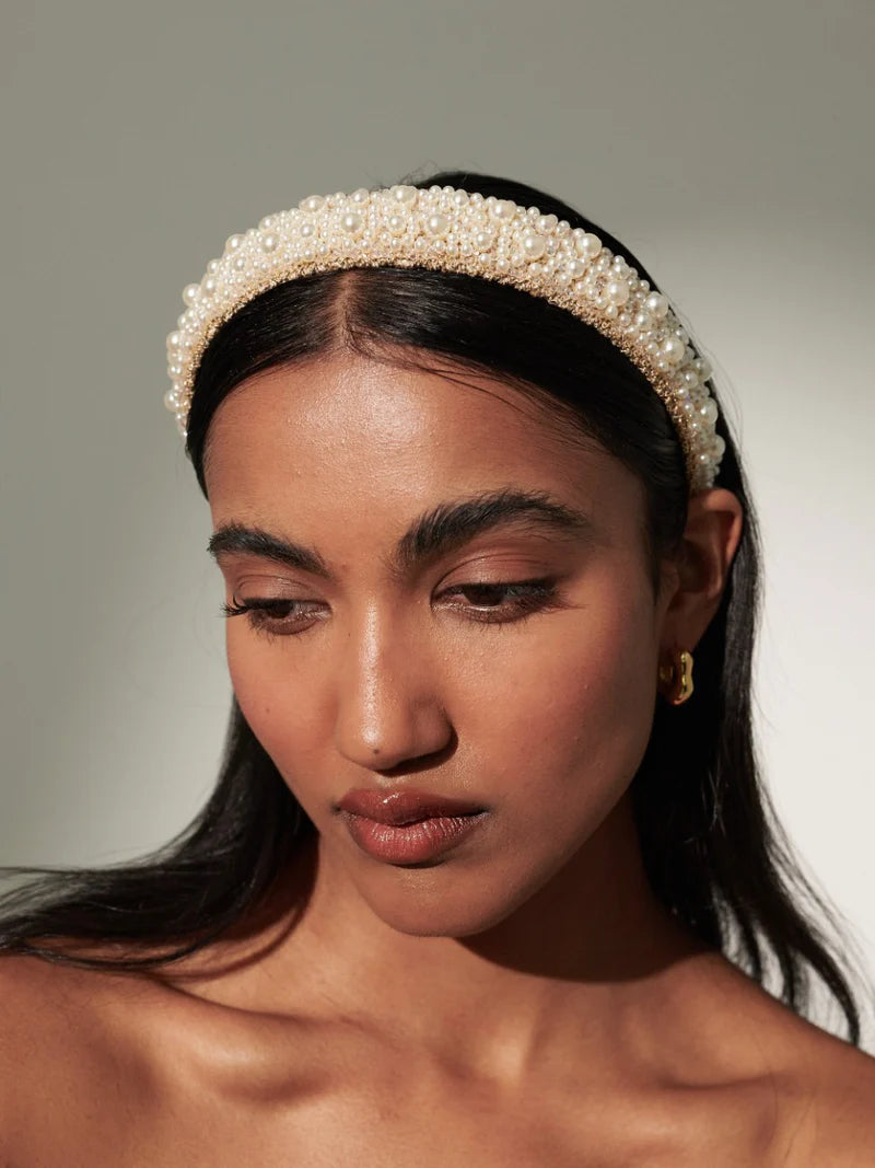 Angels Whisper Bianca Pearl Beads Headband