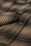 Brixton Builders Bowery Stretch LS Flannel Black/Cinder Grey