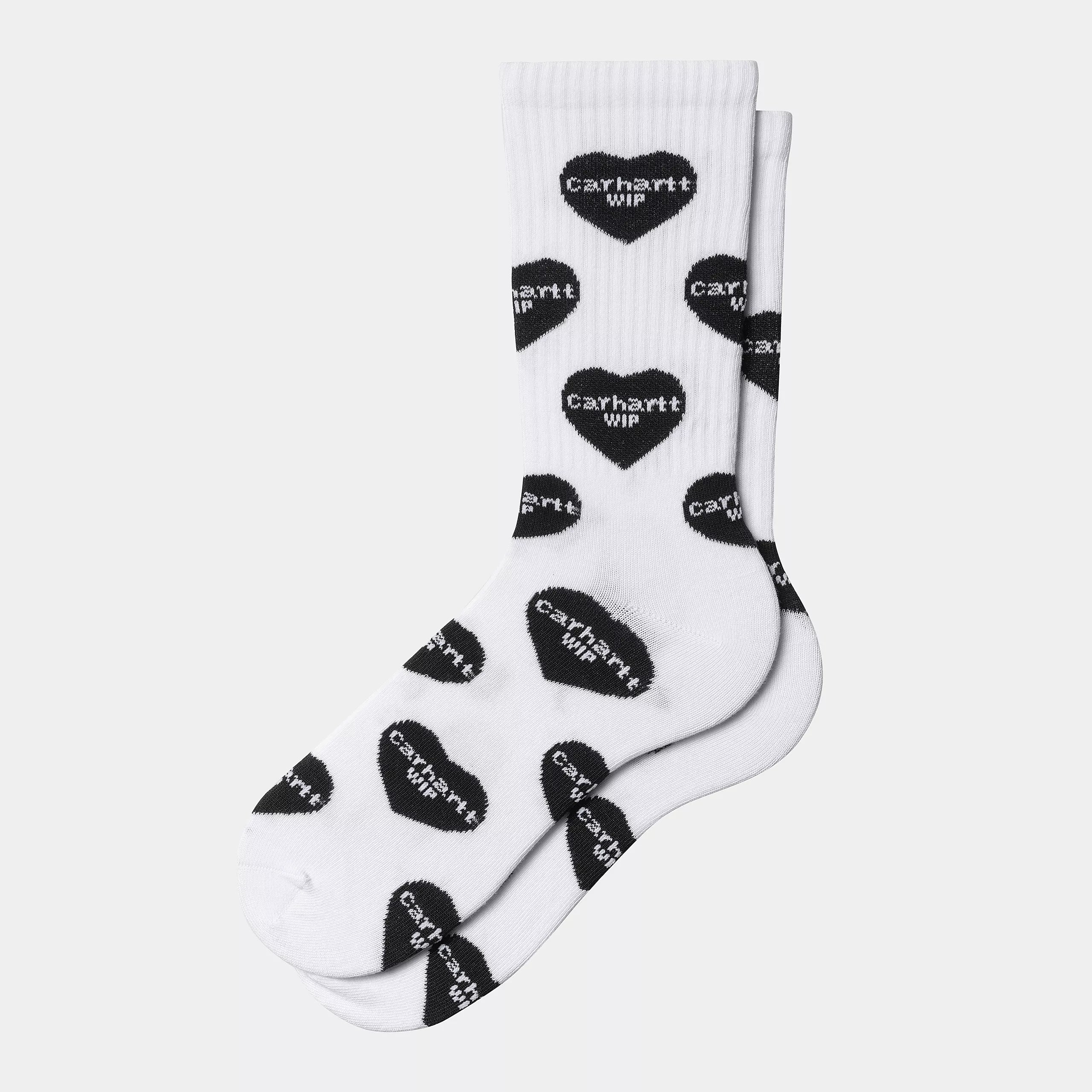 Carhartt WIP Heart Logo Socks Heart Logo Jacquard/White