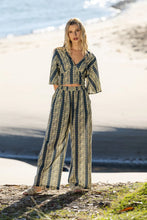 Load image into Gallery viewer, Cienna Hemi Cotton Pants Blue
