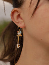 Load image into Gallery viewer, Nach NA1378 Harvest Time Hen On A Branch Earrings

