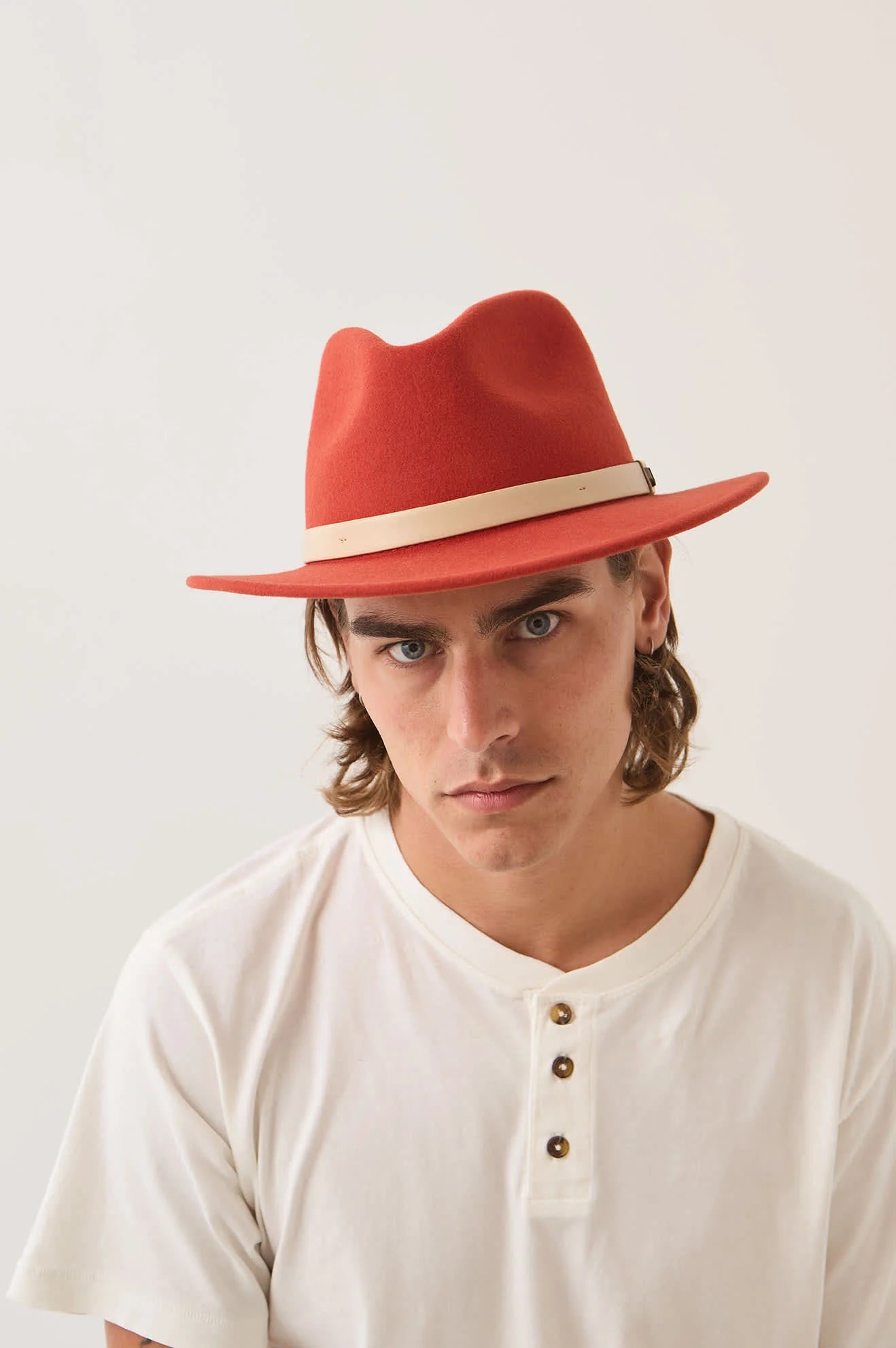 Brixton Messer Fedora Red Earth/Wax Paper