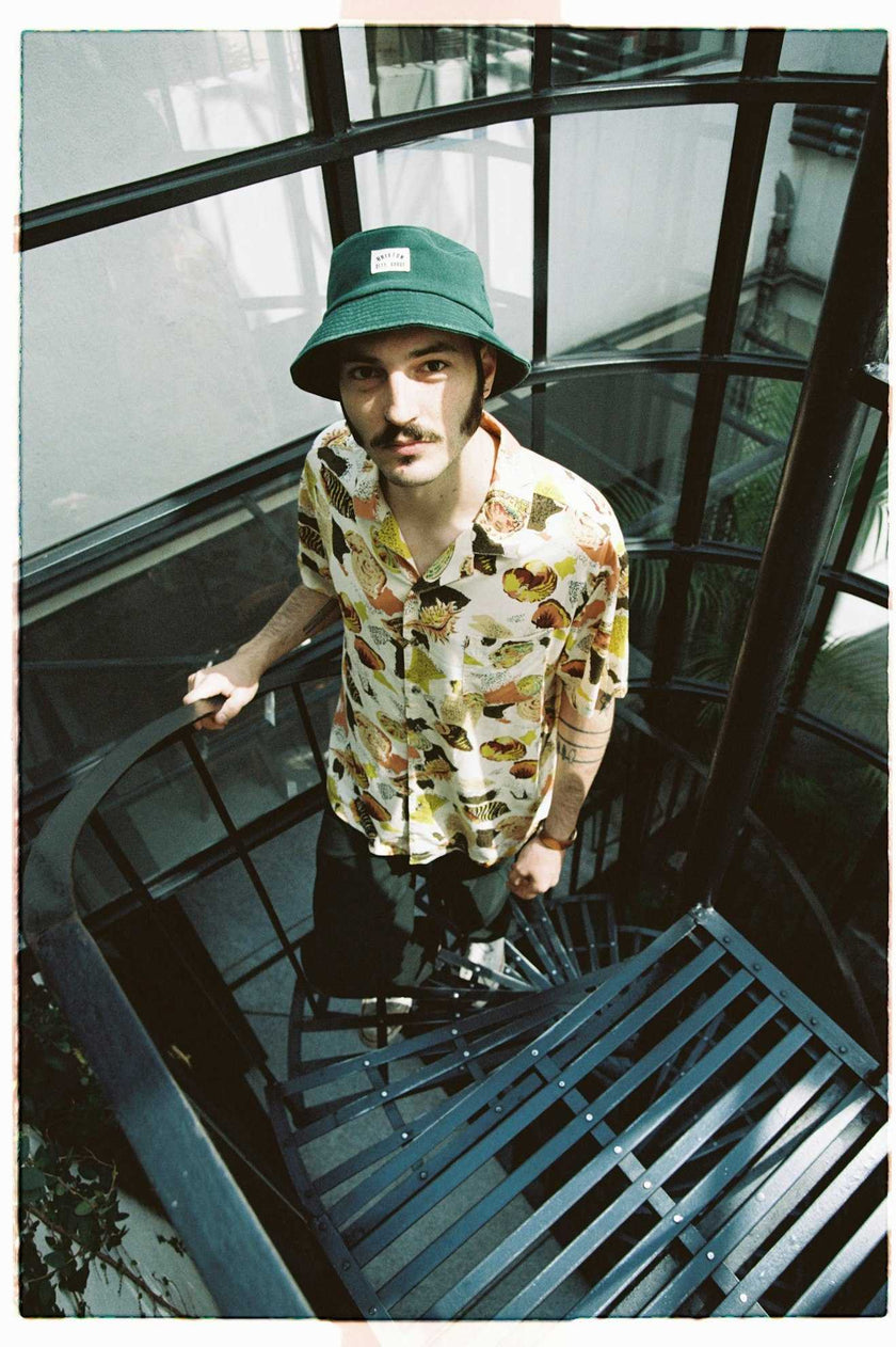 Brixton Bunker Reserve S/S Woven Multi Color Shell