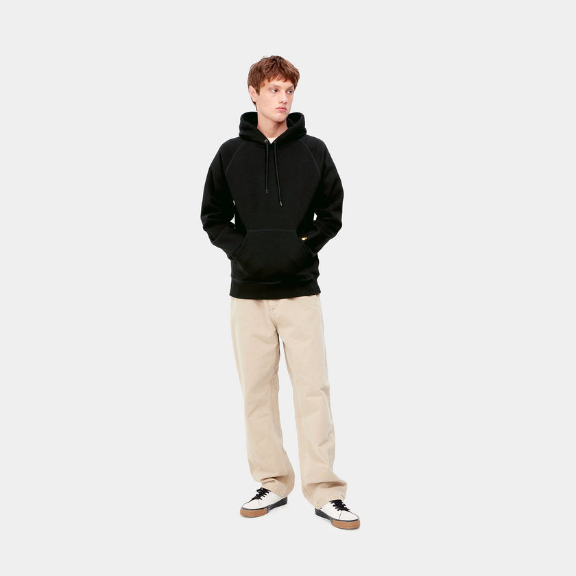 Carhartt WIP Hooded Chase Sweatshirt Black/Gold