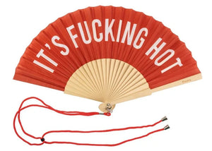 Fisura 'F***ing Hot' Hand Fan With Gift Box Red