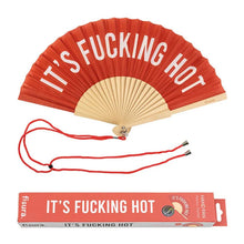 Load image into Gallery viewer, Fisura &#39;F***ing Hot&#39; Hand Fan With Gift Box Red
