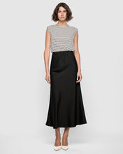 Load image into Gallery viewer, Staple The Label Alessia Combo Dress Black/Stripe
