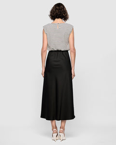 Staple The Label Alessia Combo Dress Black/Stripe