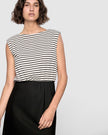 Staple The Label Alessia Combo Dress Black/Stripe