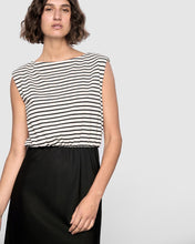 Load image into Gallery viewer, Staple The Label Alessia Combo Dress Black/Stripe
