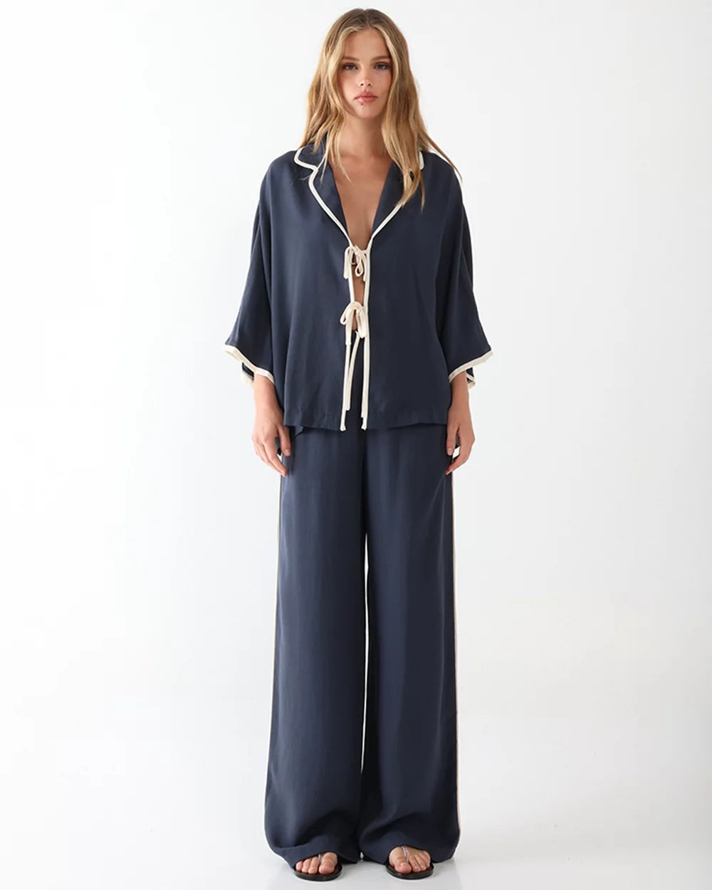 Lost In Lunar Rheea Shirt Navy