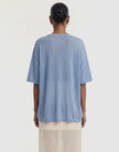 Staple The Label Orla Oversized Knit Tee Dusty Blue