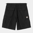 Carhartt WIP Alan Cargo Short Black garment dyed