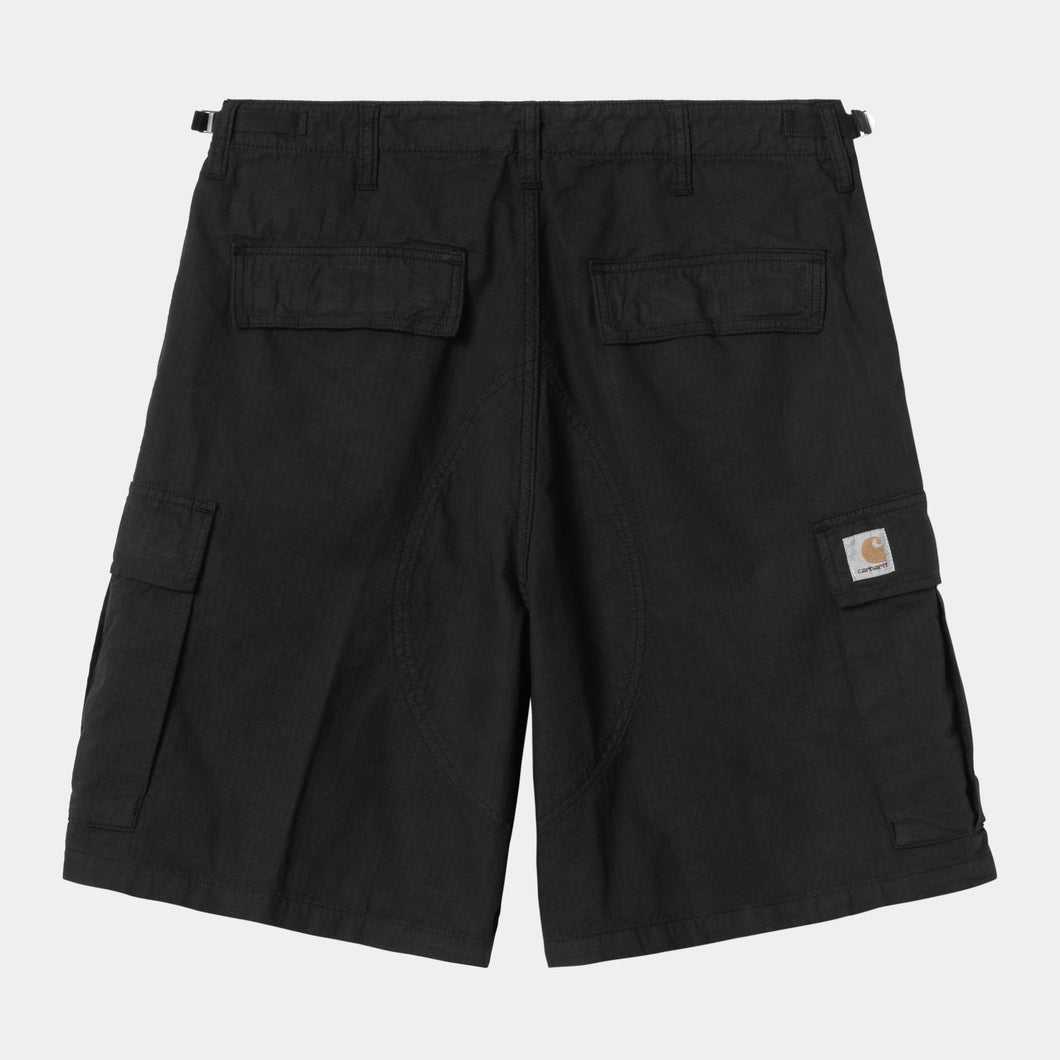 Carhartt WIP Alan Cargo Short Black garment dyed