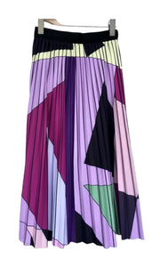 Trio Rouge Harper Pleated Skirt Purple/Green