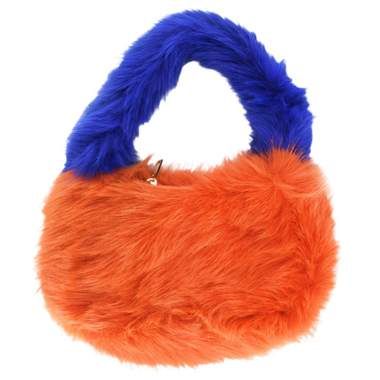 Cinnamon Creations Fluffy Bag Blue/Orange