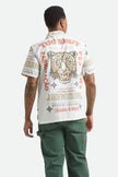 Brixton Getaway Camp Collar SS Shirt Lost In Reality Print