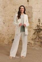 Load image into Gallery viewer, Italian Star Lilo Linen Pant White
