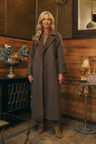Italian Star Woods Wool Coat Chocolate
