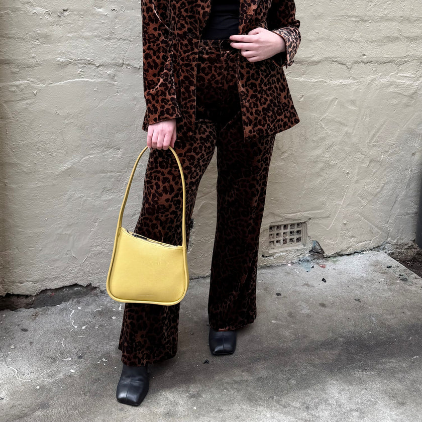 Italian Star Jets Velvet Pant Leopard