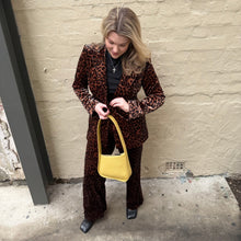 Load image into Gallery viewer, Italian Star Jets Velvet Jacket Leopard

