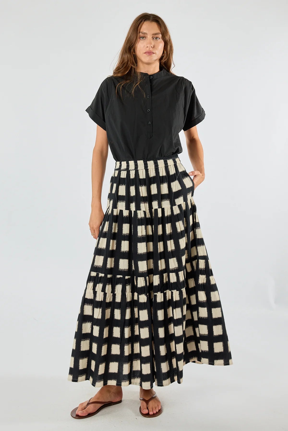 Itami Bloc Skirt Black