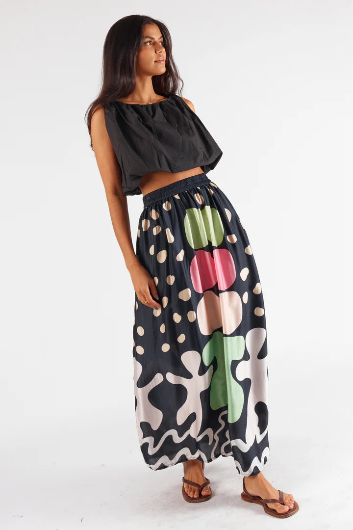 Itami Cali Skirt Black Print