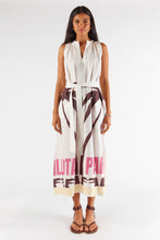 Load image into Gallery viewer, Itami Quillota Sleeveless Dress White Print
