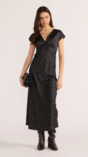 Load image into Gallery viewer, MINKPINK Jemma Polka Bias Cut Midi Dress Black
