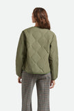 Brixton Delilah Quilted Jacket Olive Surplus