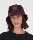 Swanndri Kaimai Wool Bucket Hat Ground Check