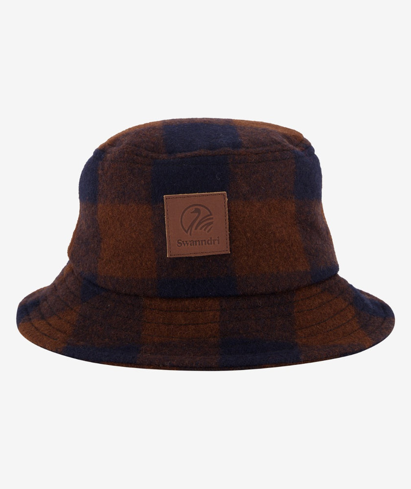 Swanndri Kaimai Wool Bucket Hat Ground Check