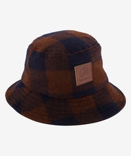 Load image into Gallery viewer, Swanndri Kaimai Wool Bucket Hat Ground Check
