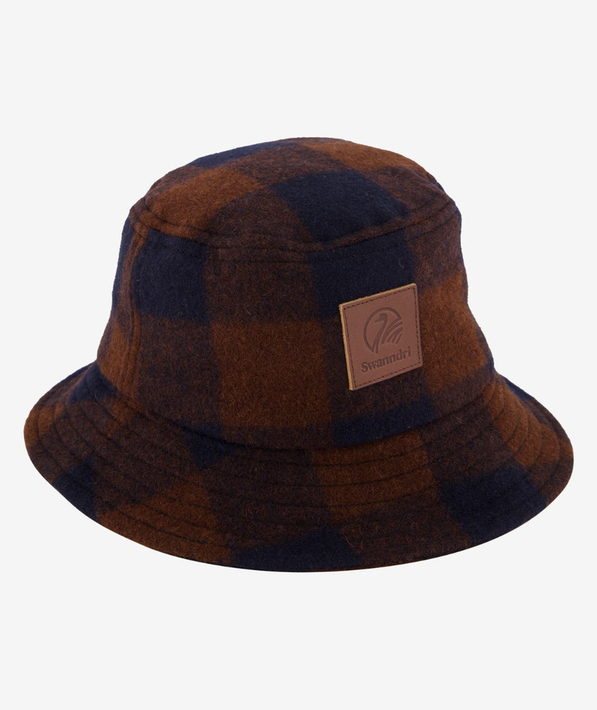 Swanndri Kaimai Wool Bucket Hat Ground Check