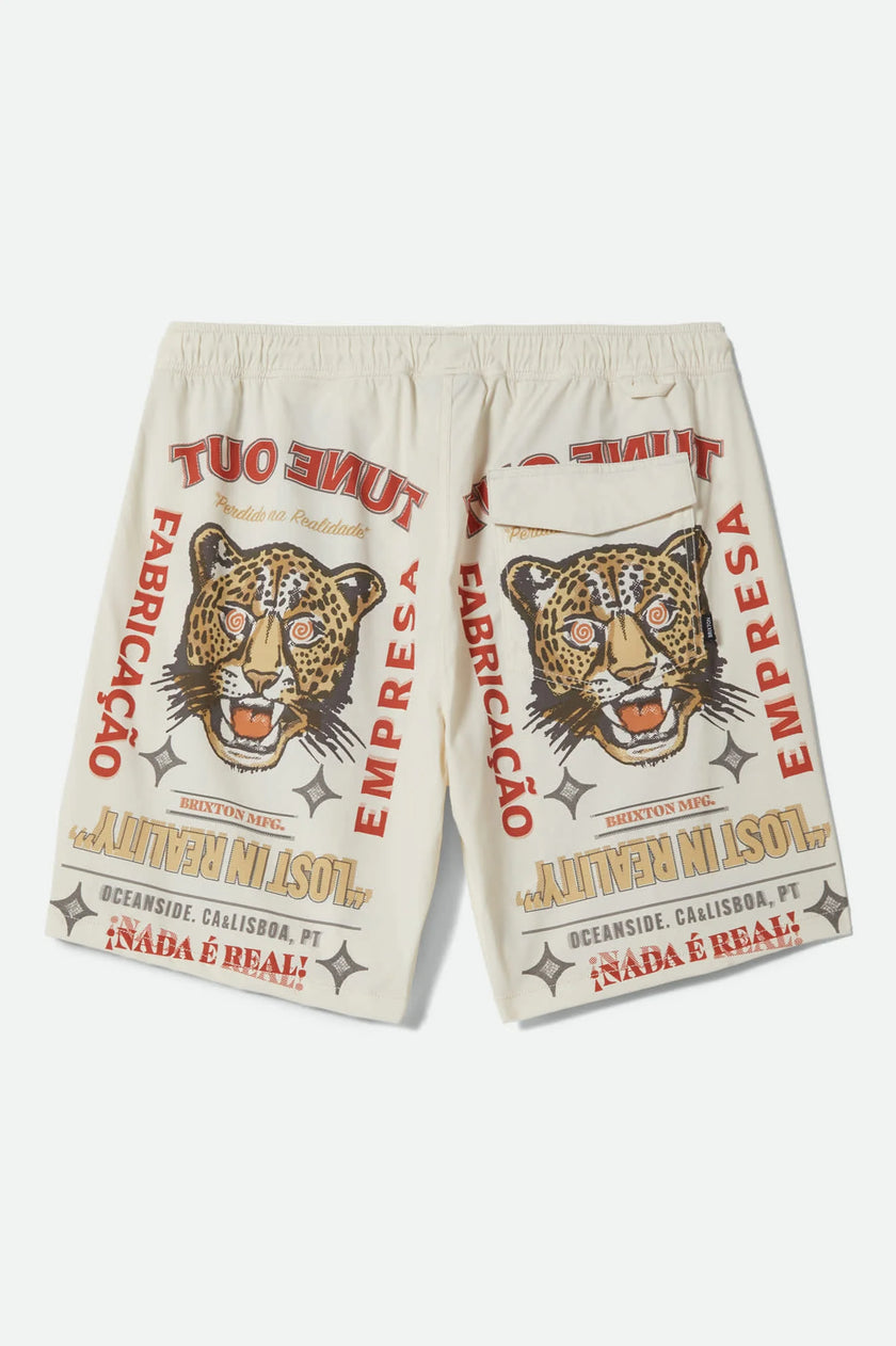 Brixton Everyday Stretch Hybrid Short Lost In Reality Print