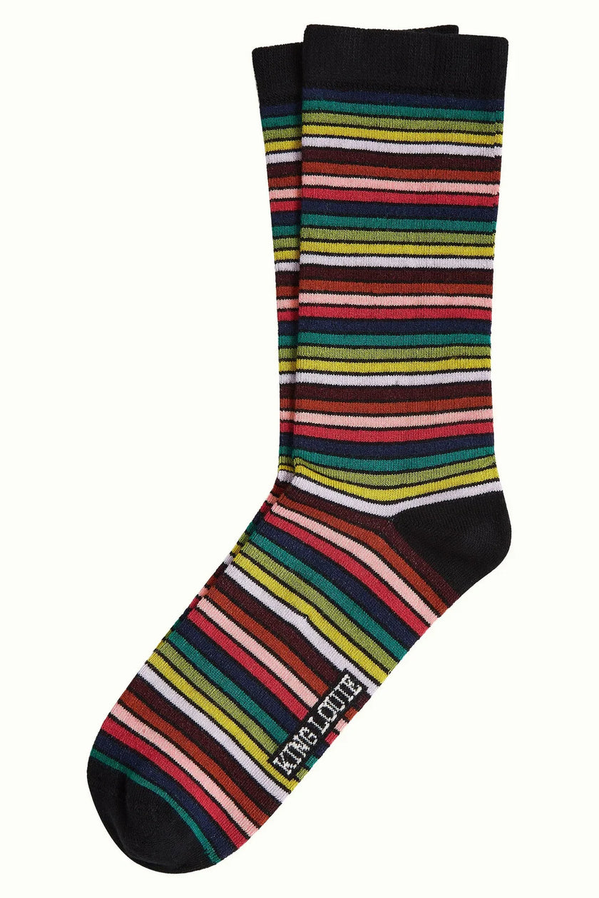 King Louie Socks Lumi Stripe Black