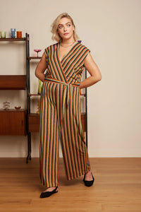 King Louie Mary Jumpsuit Piso Stripe