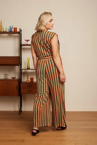 King Louie Mary Jumpsuit Piso Stripe