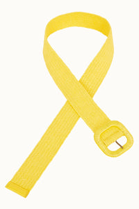 King Louie Raffia Belt Sunny Yellow