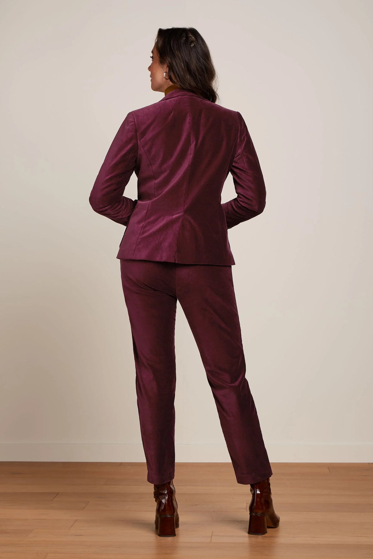 King Louie Ann Pants Uni Fargo Cabernet Red