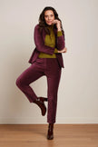 King Louie Ann Pants Uni Fargo Cabernet Red