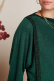 King Louie Azzura Knit Top Eighties Urban Green