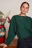 King Louie Azzura Knit Top Eighties Urban Green