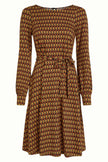 King Louie Betty Bellsleeve Dress Dandy